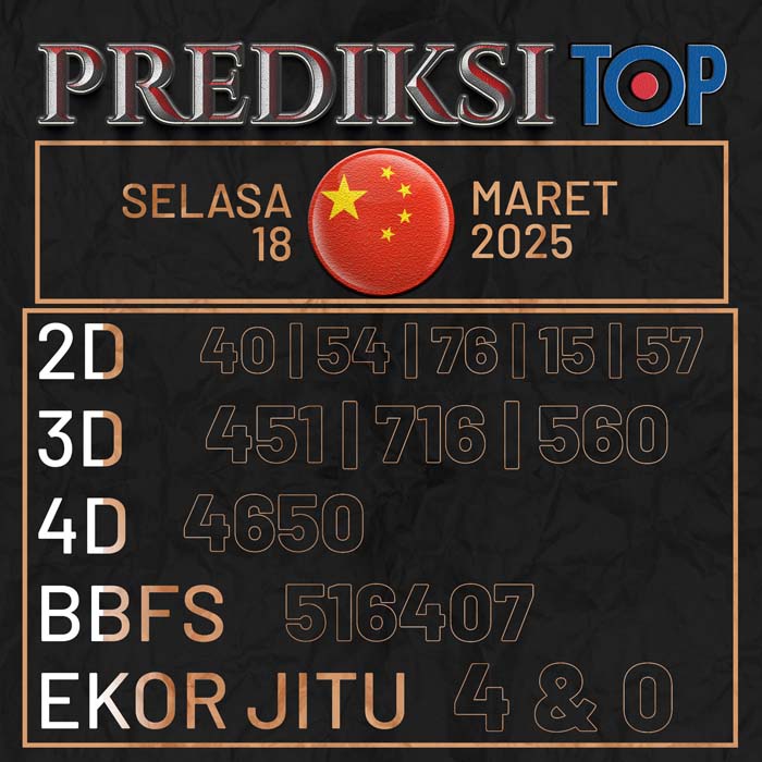 PREDIKSI TOP TOGEL CHINA