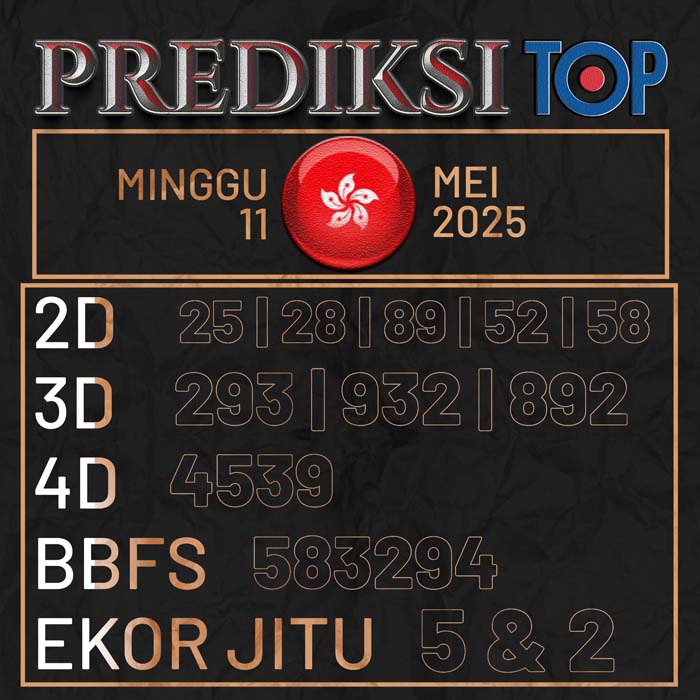 PREDIKSI TOP TOGEL HONGKONG