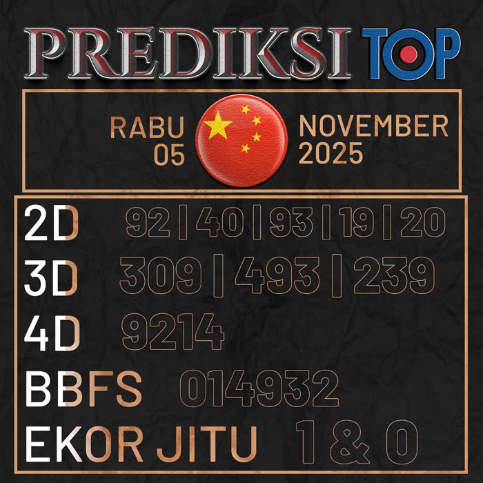 PREDIKSI TOP TOGEL CHINA