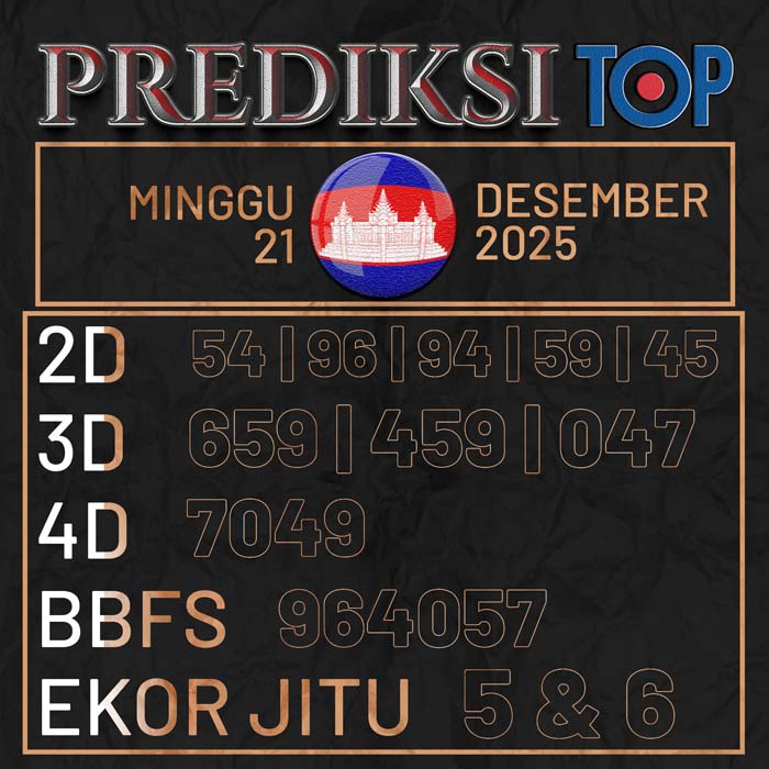 PREDIKSI TOP TOGEL CAMBODIA