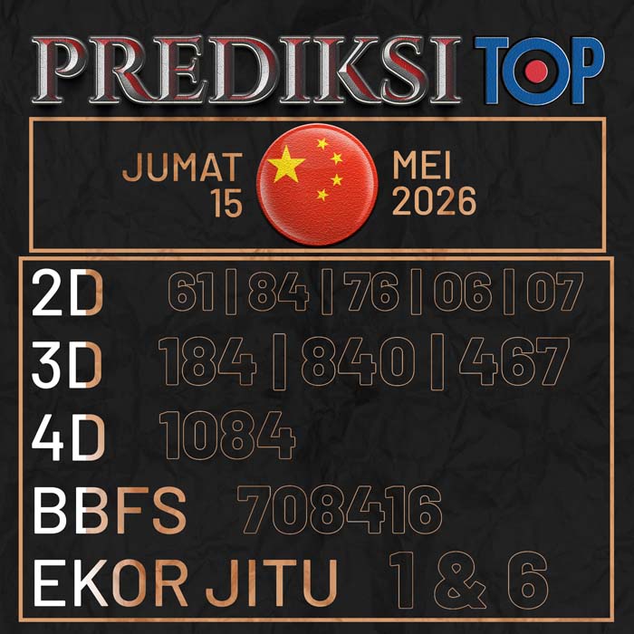 PREDIKSI TOP TOGEL CHINA