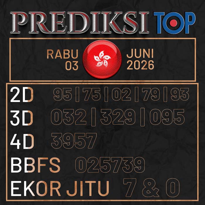 PREDIKSI TOP TOGEL HONGKONG